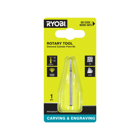 Ryobi 1.5mm Rotary Diamond Cylinder Point Bit