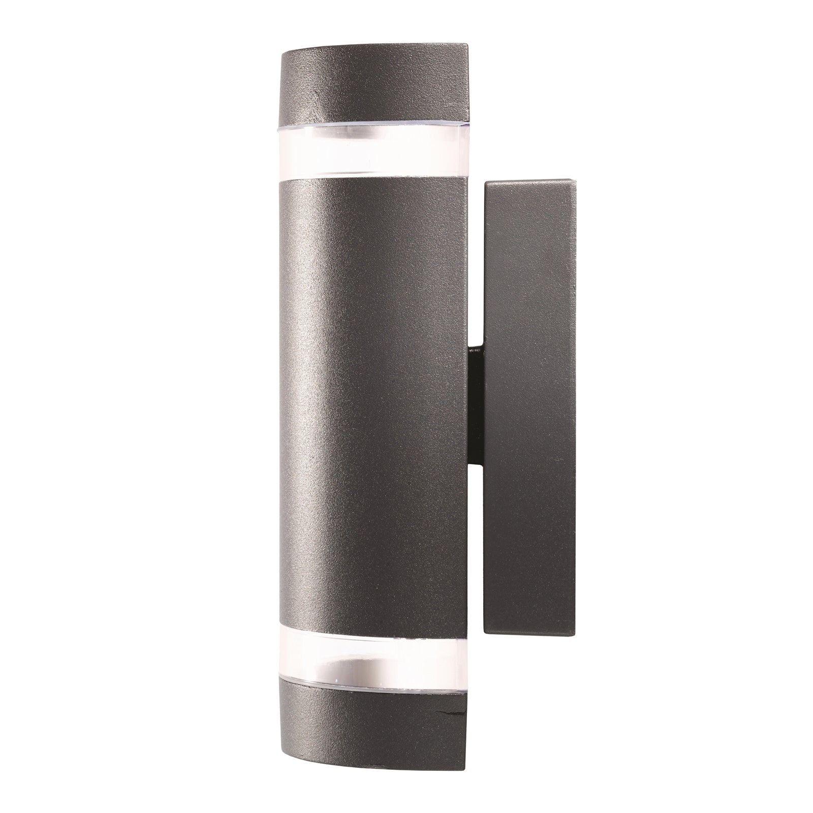 Brilliant Lighting Kimberley 35W Charcoal Curved Outdoor Wall Light GU10 Hardwired 17263/51