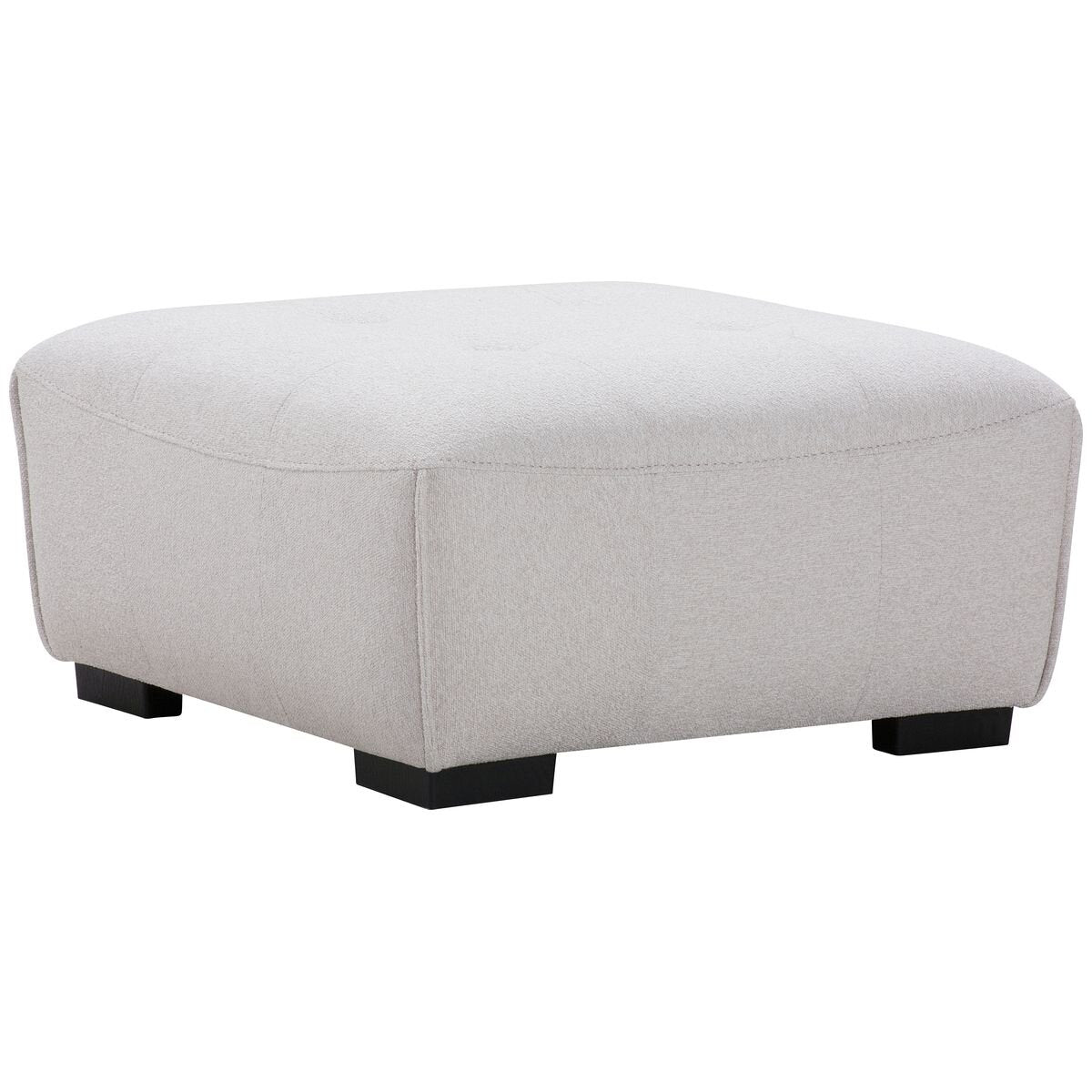 Ostro Furniture Bella ottoman - beige fabric, deep foam seat, pocket springs, plywood frame - 25007000