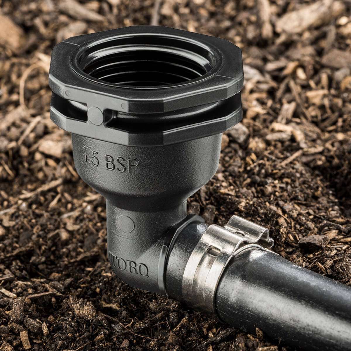 Toro Barbed Female Threaded Elbow - 13 x 15mm - Black - Single - Irrigation - SuperSaverAU - view 2
