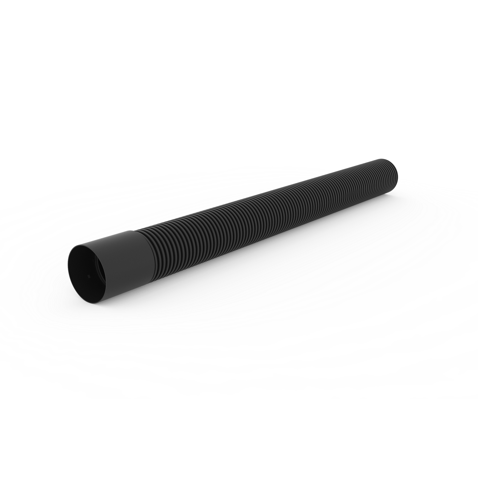 Reln 100mm x 1m Black Slotted Ag-Pipe With Joiner