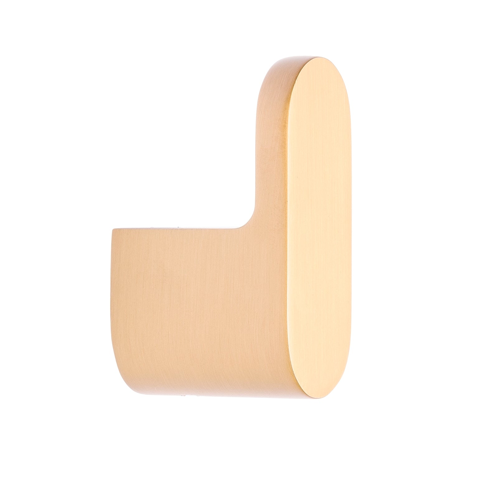 Zenith 60mm Brushed Brass Solid Brass Robe Hook