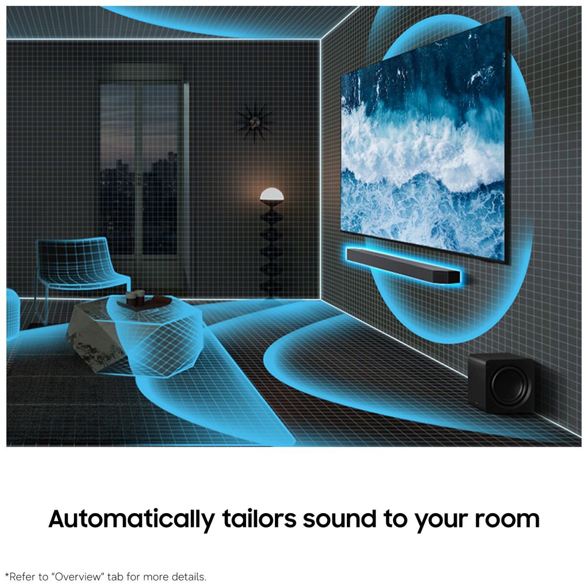 Samsung Q-Series 11.1.4ch Dolby Atmos Soundbar with Subwoofer and Rear Speakers - Black - HW-Q990H-XY