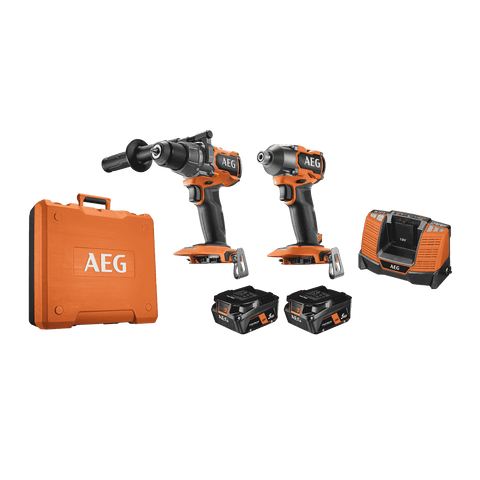AEG 18V 5.0Ah 2 Piece FUSION FORCE Hammer Drill & Impact Driver Kit A18FX2B152C