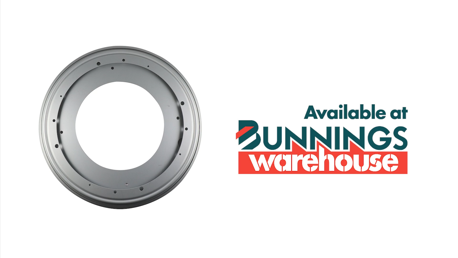 Adoored 300mm Grey Zinc Plated Steel Lazy Susan Bearing Plate 225kg