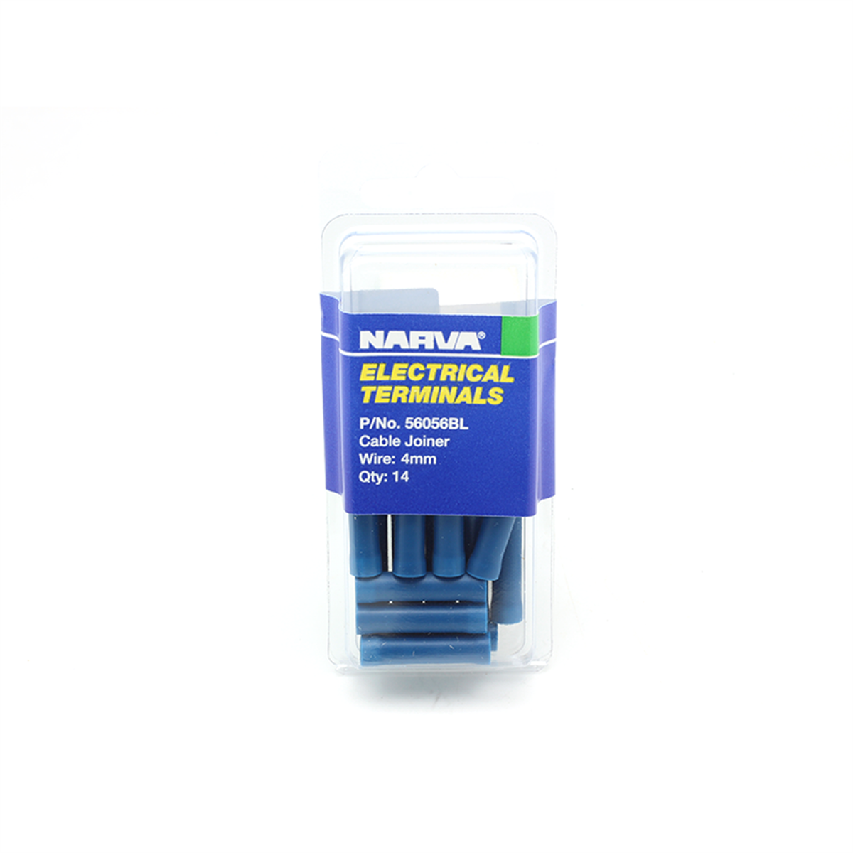 Narva Cable Joiner Butt Splice 4mm Blue Flared Vinyl 14 Pack - SuperSaverAU - view 1