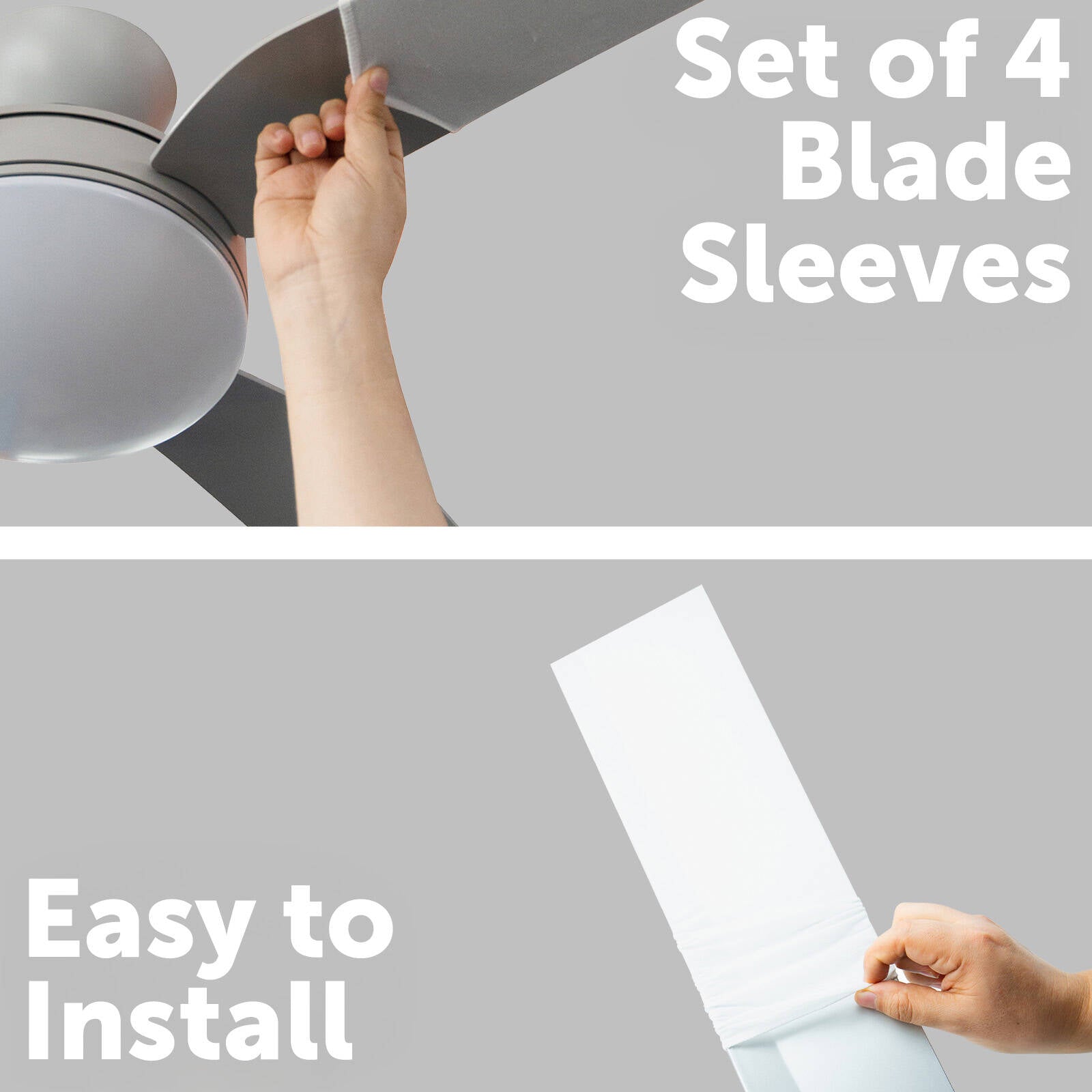 Arlec Nylon Ceiling Fan Blade Sleeve 4 Pack