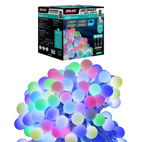 Arlec Grid Connect Smart 160 LED RGB Ball Lights LVE160HA