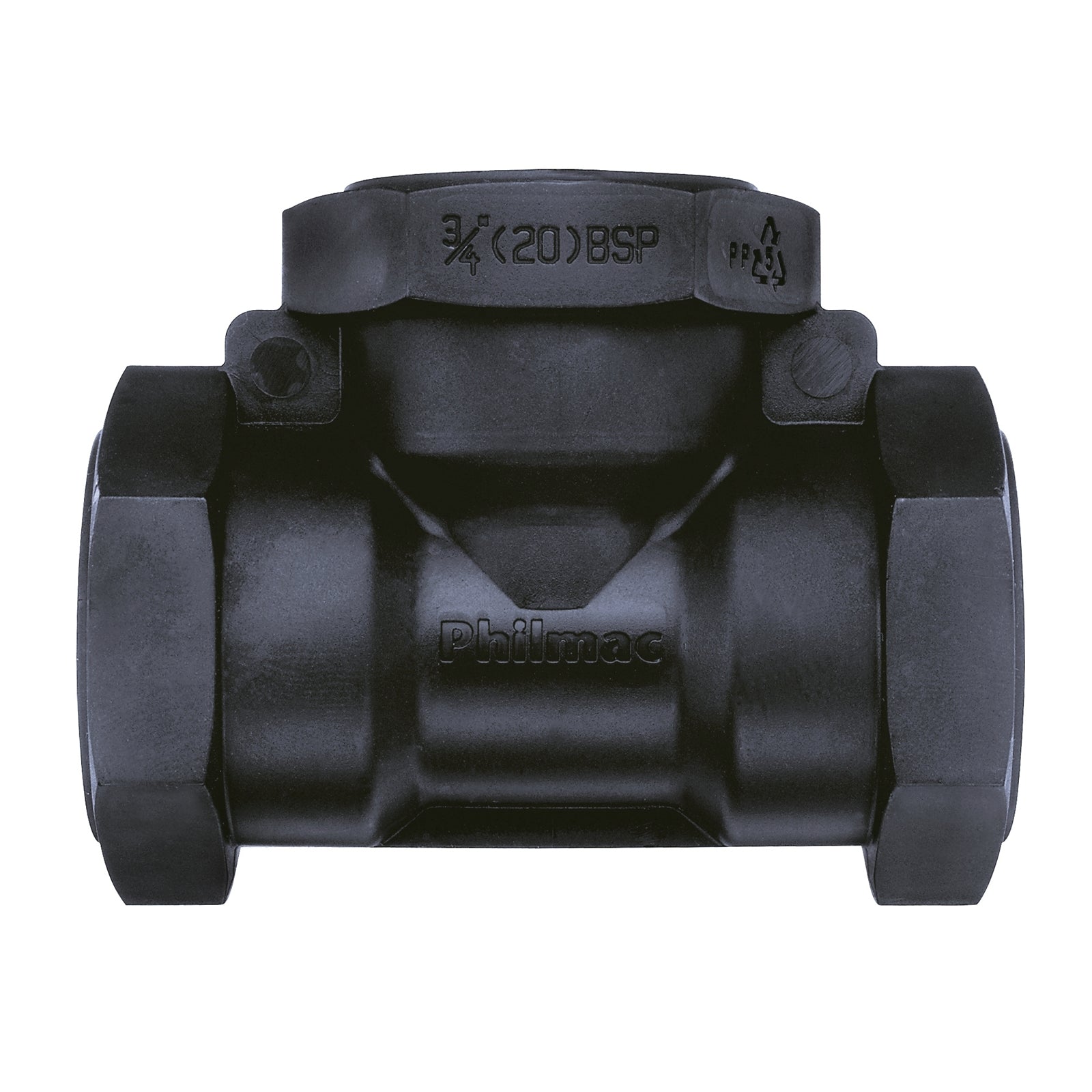 Philmac 3/4" BSP FI Threaded Polypropylene Pipe Tee - PN16 Underground Rated