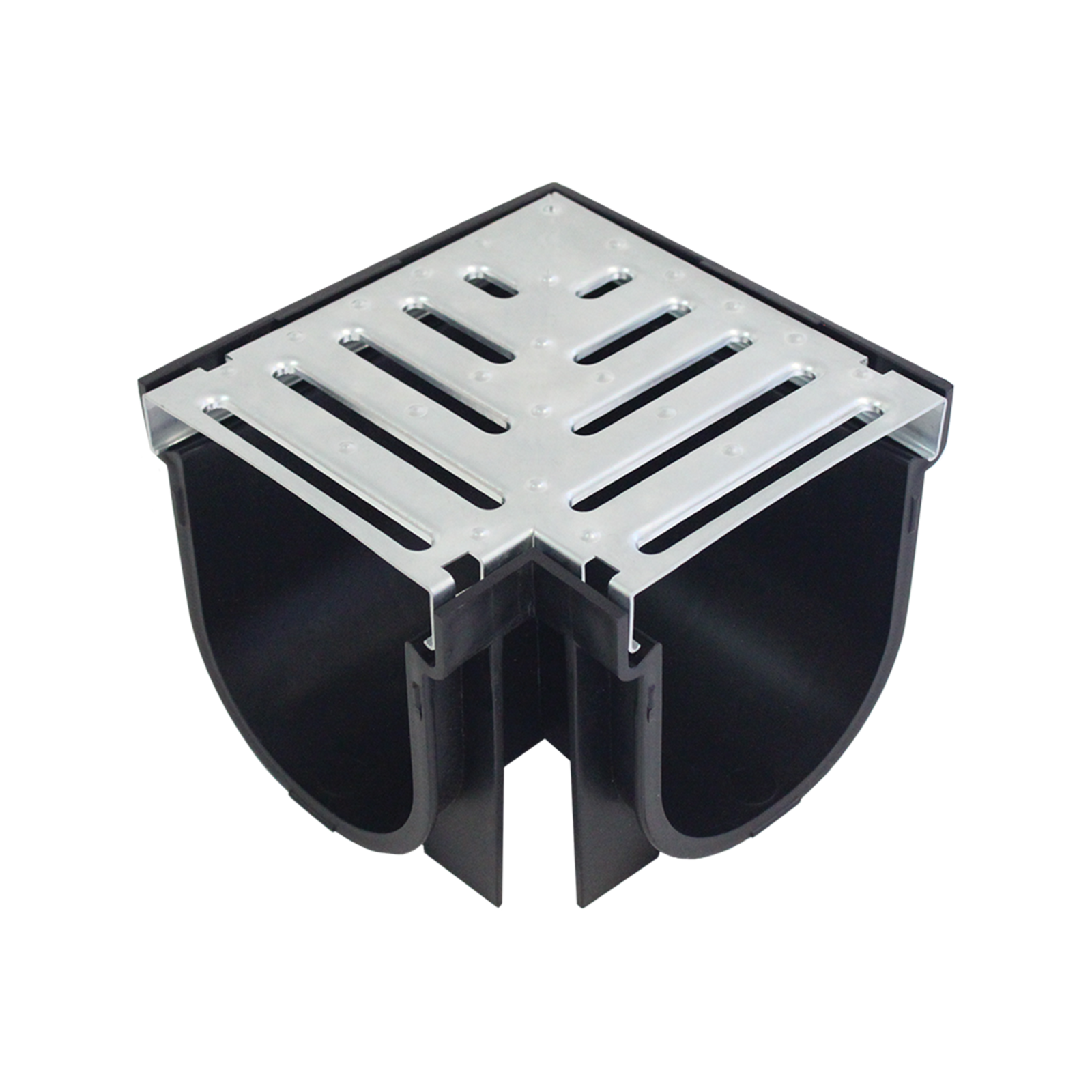 Everhard EasyDRAIN 171 x 171mm Galvanised Steel Grate and Corner 83338