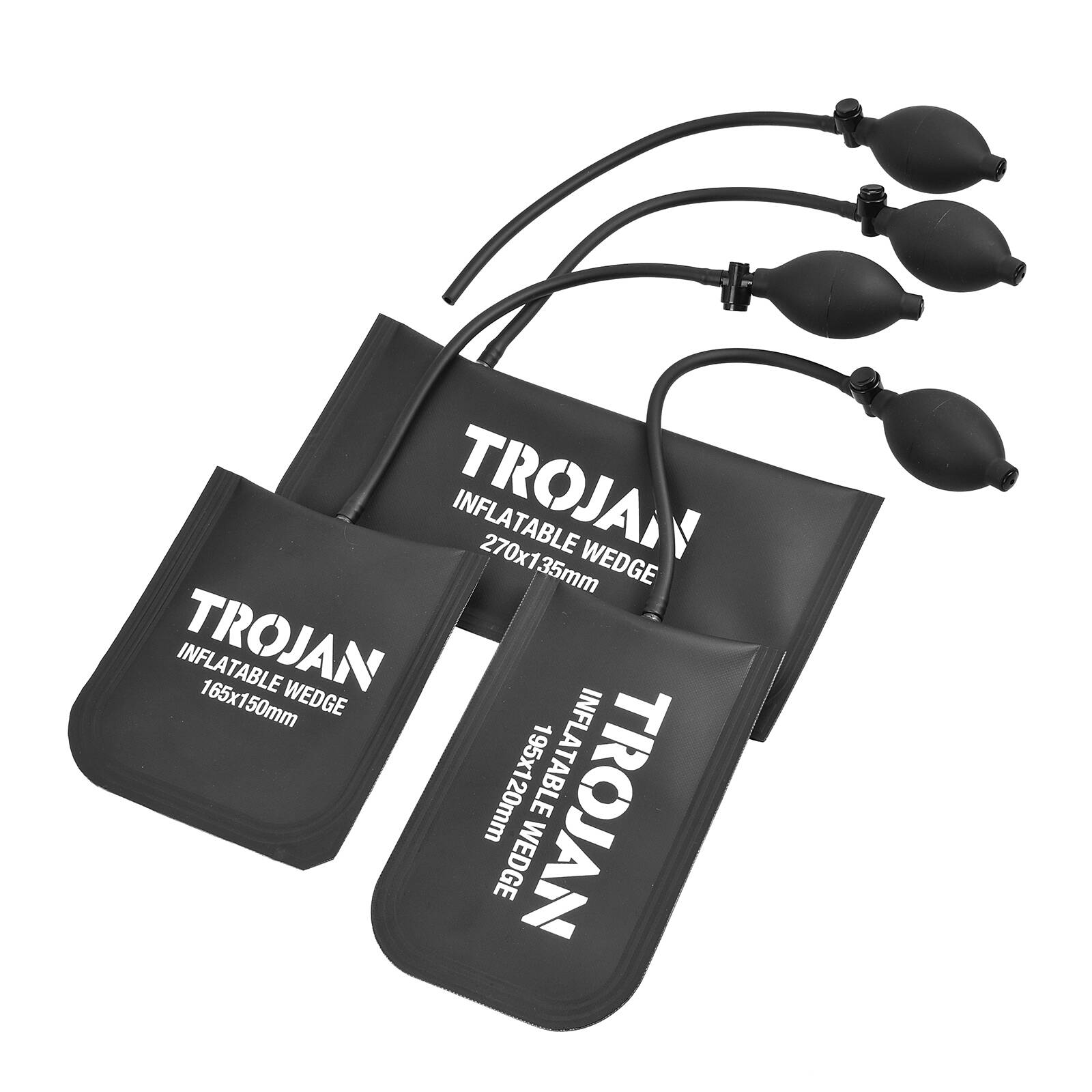 Trojan 4 Piece Inflatable Wedge Set with Pump Bulb