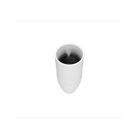 HPM Lamp Holder With Cord Grip, Bayonet, White ABS Plastic, 240V, 10A, CD333WE