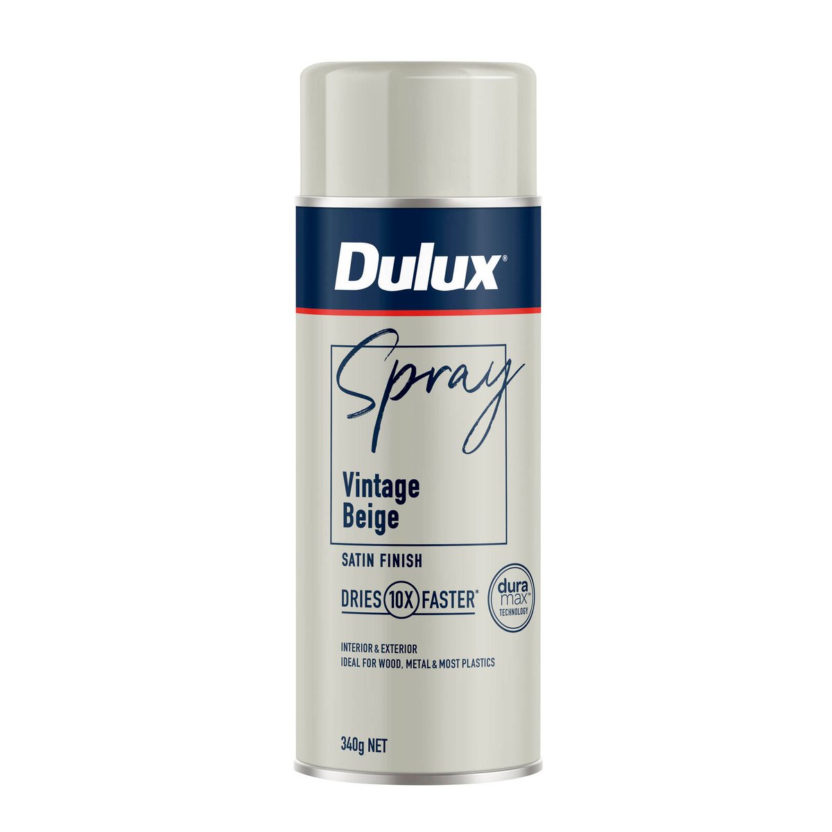 Dulux 340g Vintage Beige Satin Finish Spray Paint - Indoor