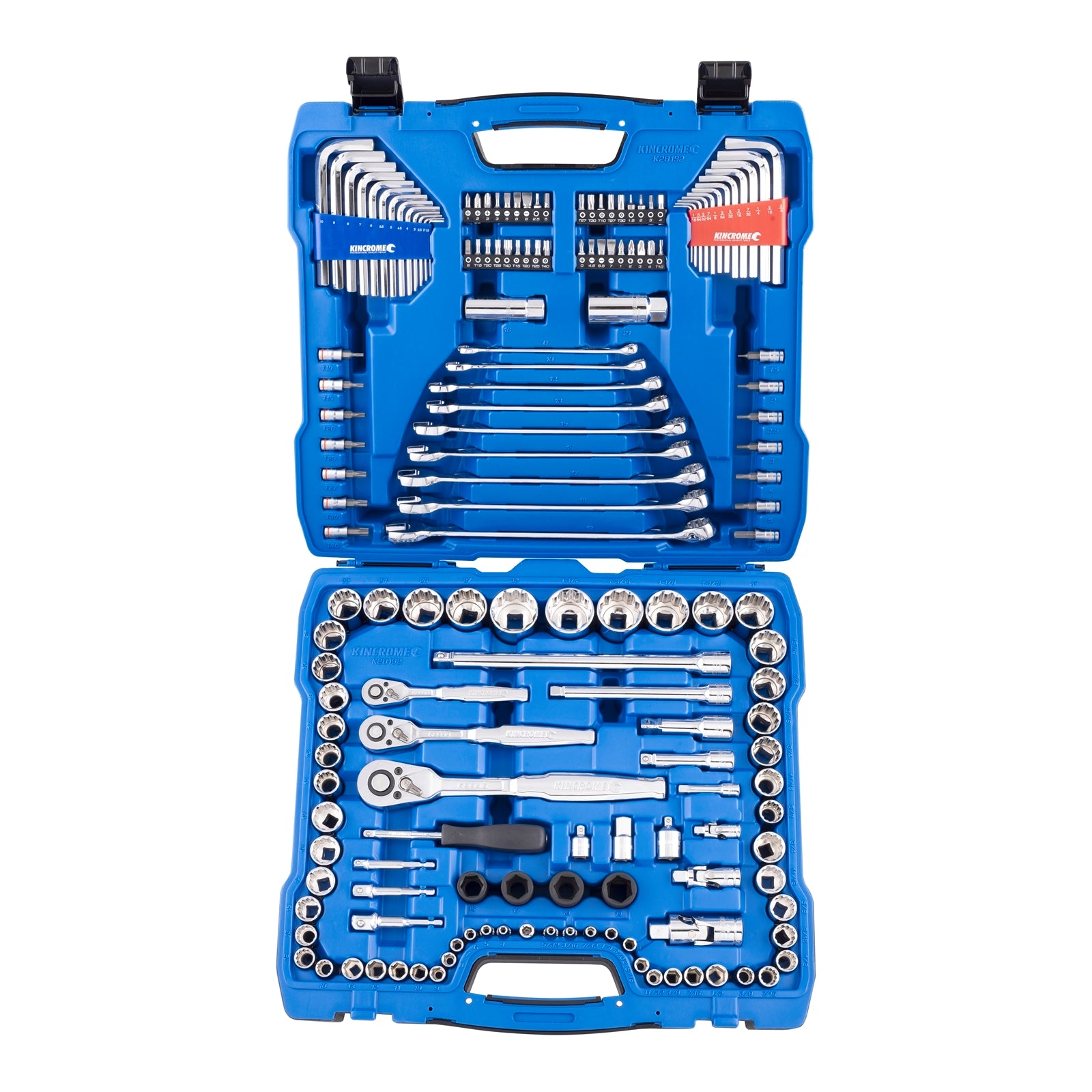 Kincrome 165 Piece 1/4" 3/8" and 1/2" Drive CRV Metric and Imperial Socket Set Ratcheting