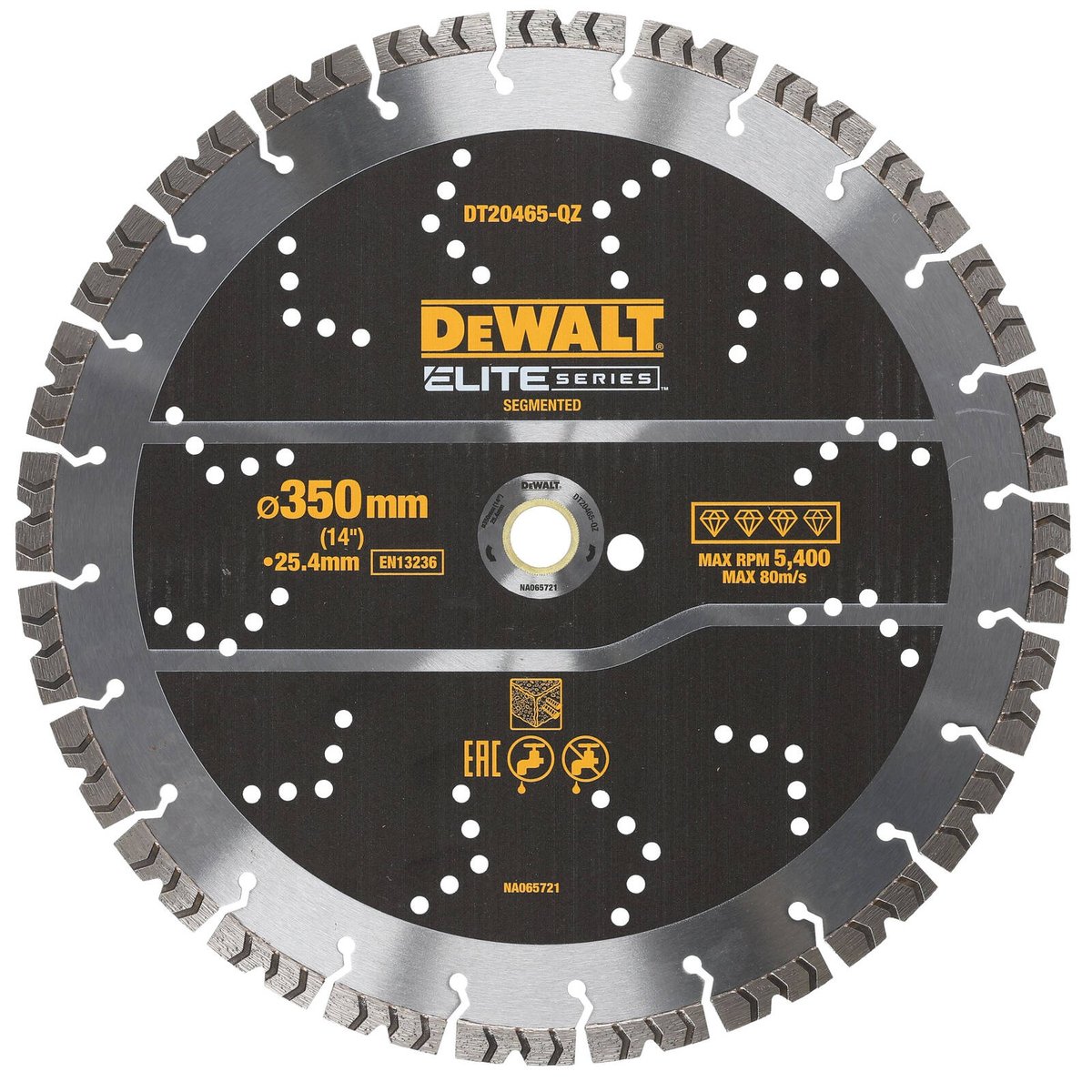 Dewalt Elite Segmented Rebar Concrete Blade 350mm - Durable - Efficient Cutting - SuperSaverAU - view 1