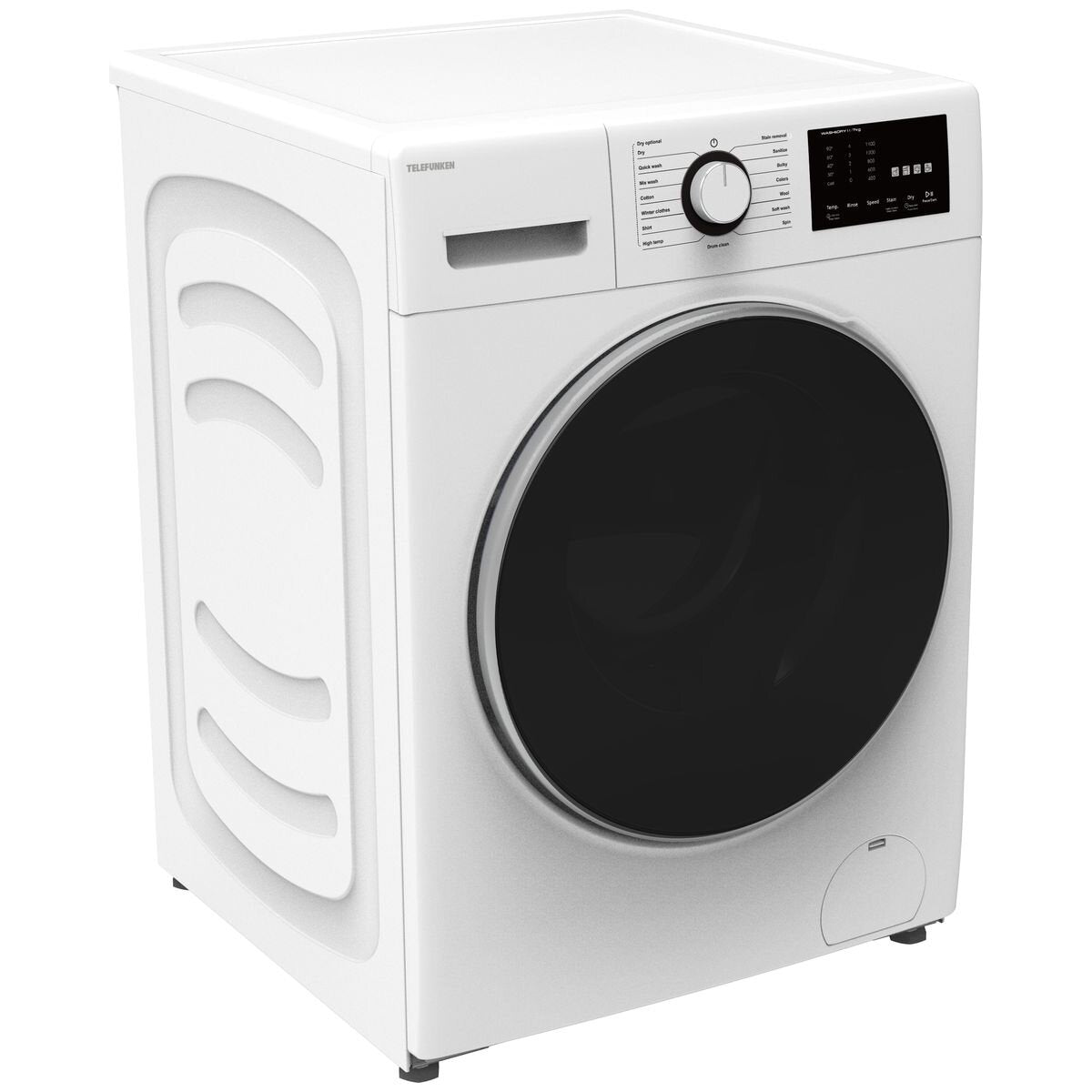 Telefunken 11kg/7kg Washer Dryer Combo - White, 1400rpm Spin, Touch Control, Sensor Dry - TF1170AU11FLWD