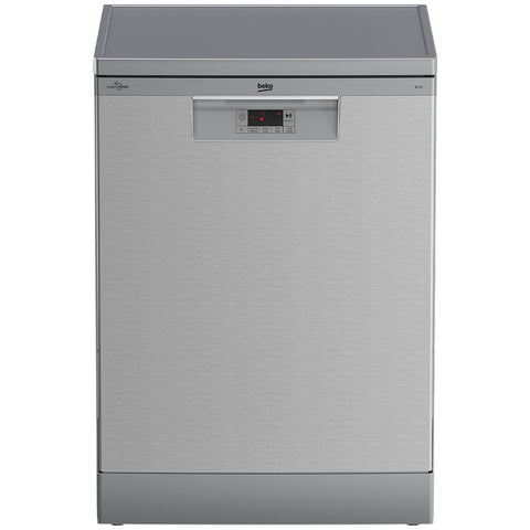 Beko 60cm Freestanding Dishwasher - 14 Place Settings, Stainless Steel, Hygiene Intense - BDFB1410X