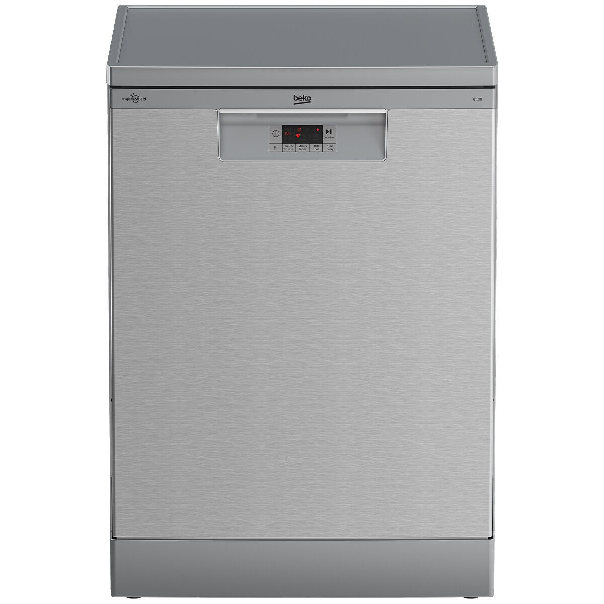 Beko 60cm Freestanding Dishwasher - 14 Place Settings, Stainless Steel, Hygiene Intense - BDFB1410X