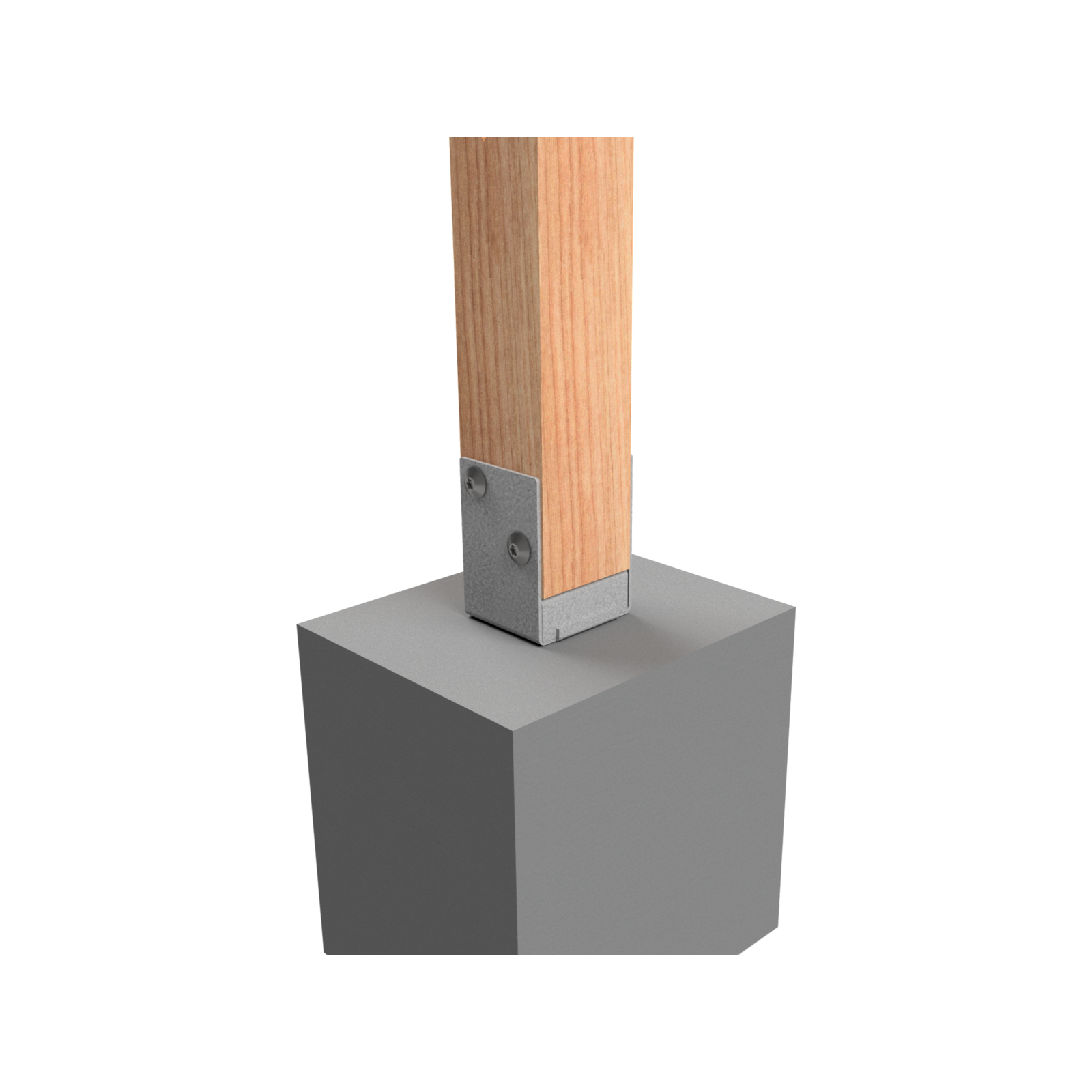 VUEPRO 90mm Galvanised Bolt Down Post Support - Each