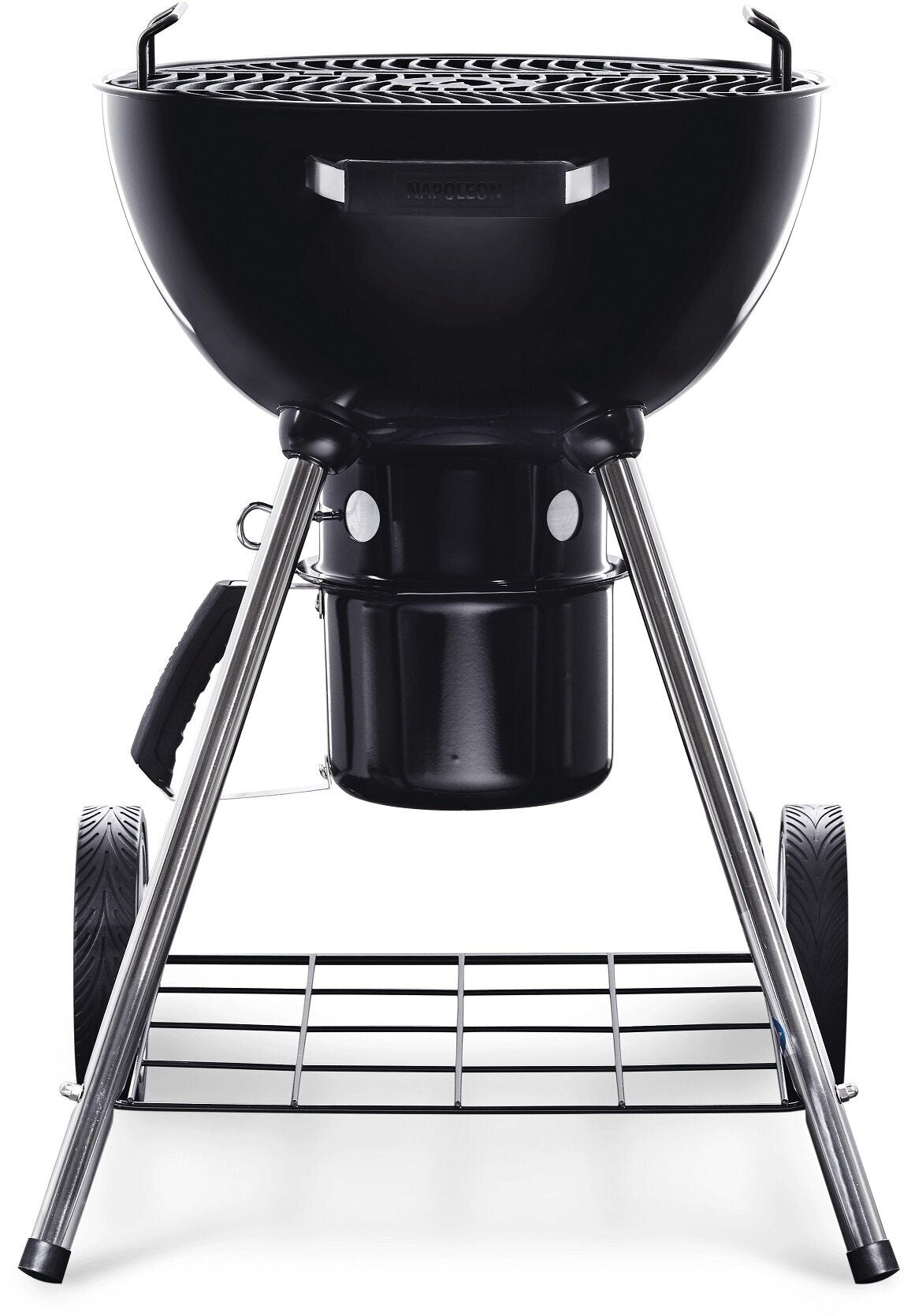 Napoleon Rodeo 18 Inch Charcoal Kettle BBQ - Black with Silver Accents, 44cm Cooking Area - NK18K-LEG-1