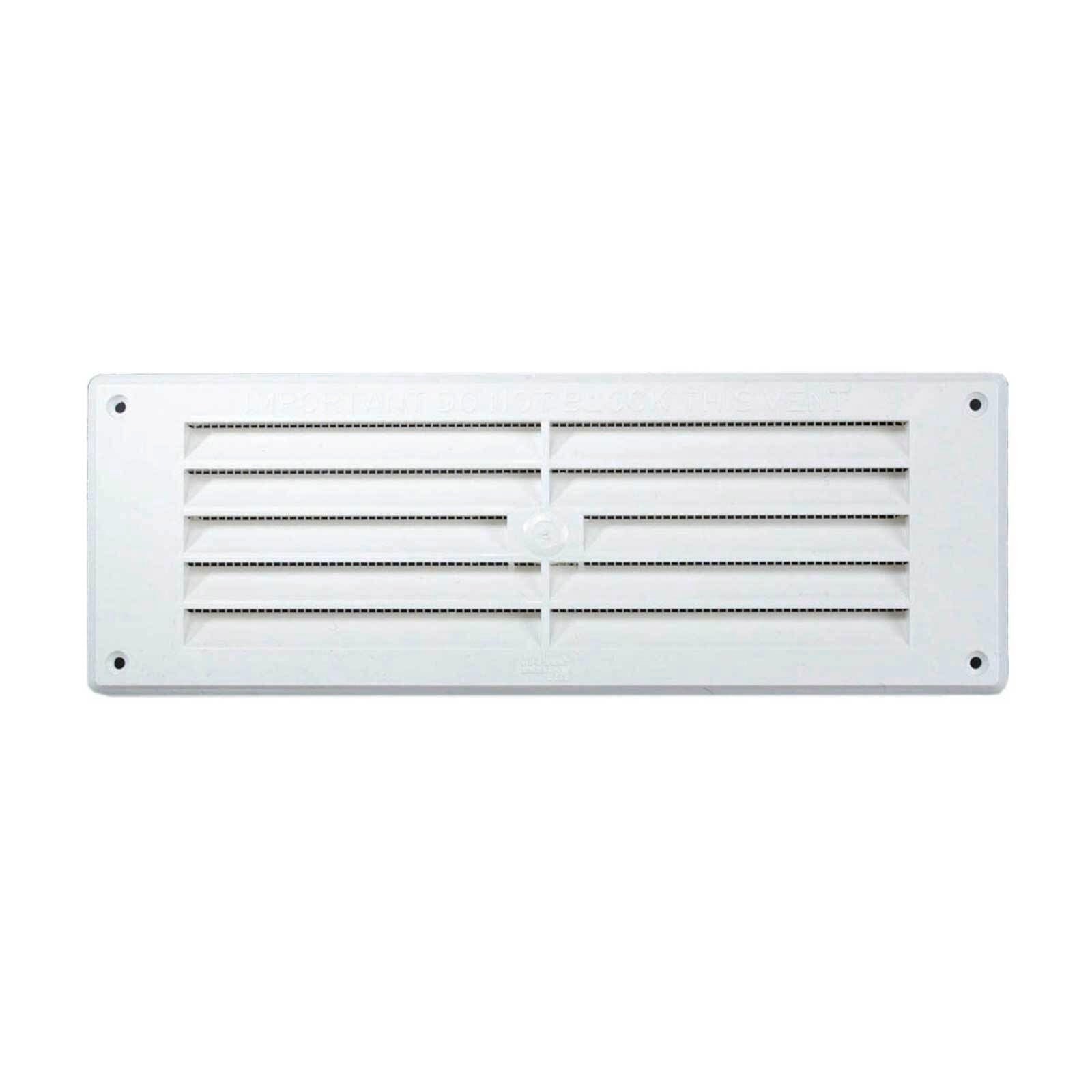 Haron 270 x 95mm White Plastic Wall and Eave Vent