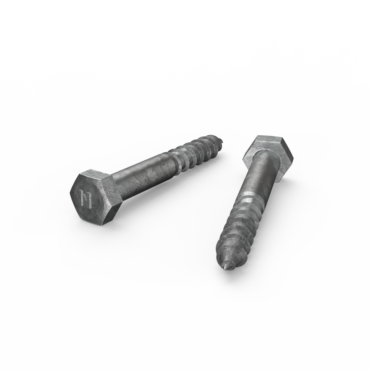 Zenith M10 x 75mm Hot Dip Galvanised Hex Head Coach Screws - Heavy-Duty Fastening - 4.6 Grade Steel - SuperSaverAU - view 1