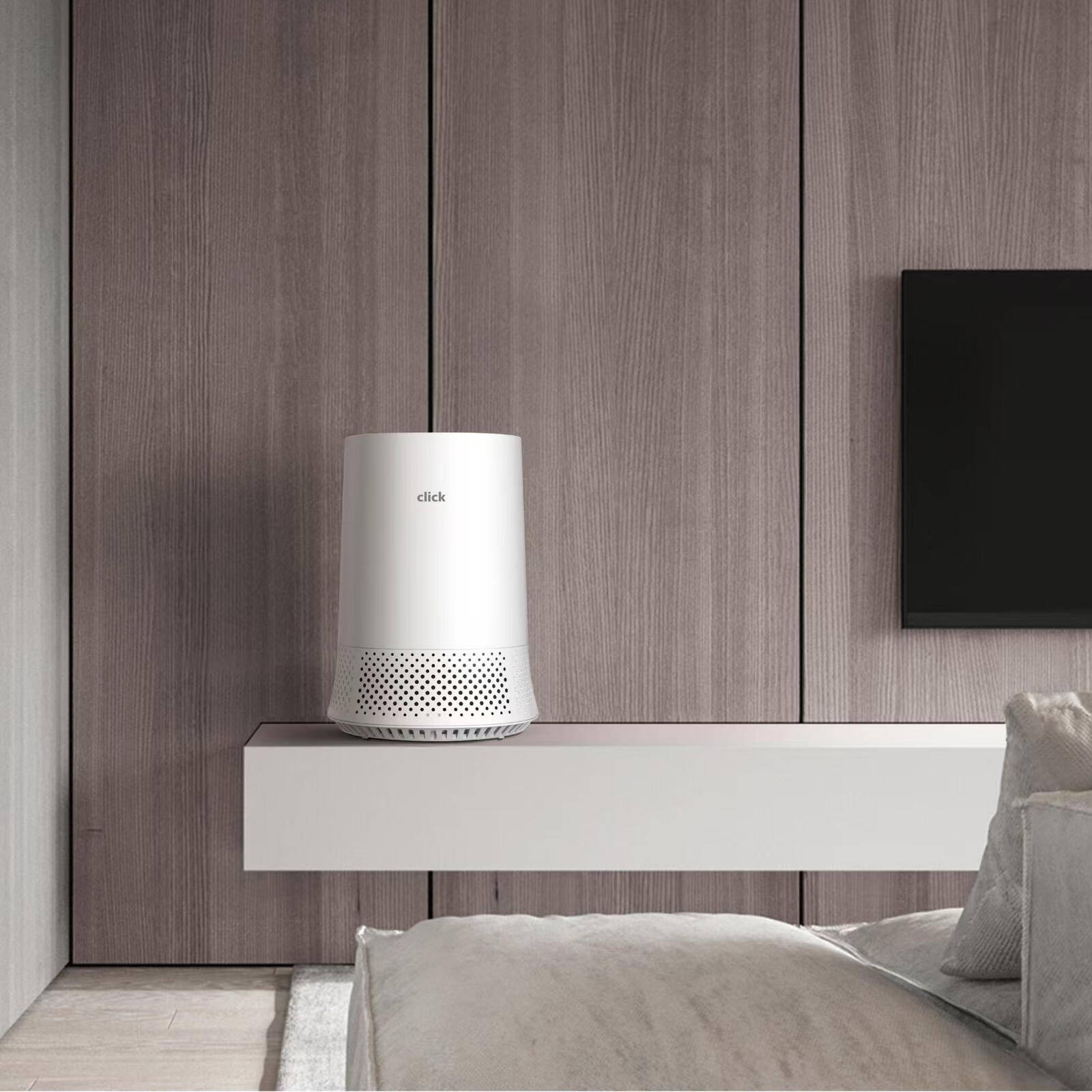 Click CADR 85 Air Purifier with HEPA Filter, 4 Modes for Small Rooms TL2831