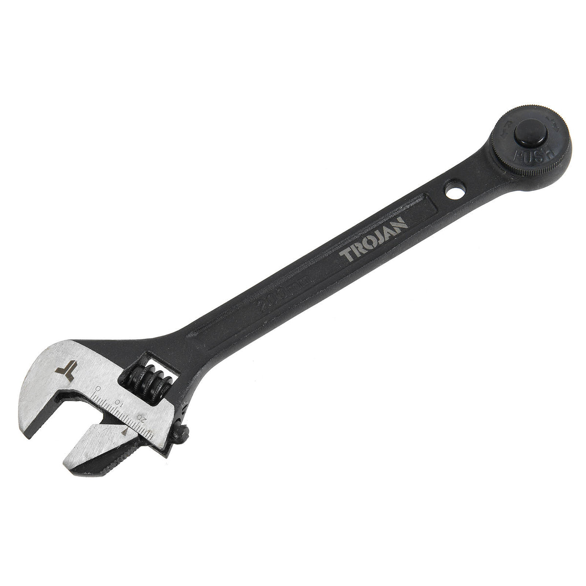 Trojan 11 Piece Ratcheting Wrench Set with Adjustable & Pipe Wrench