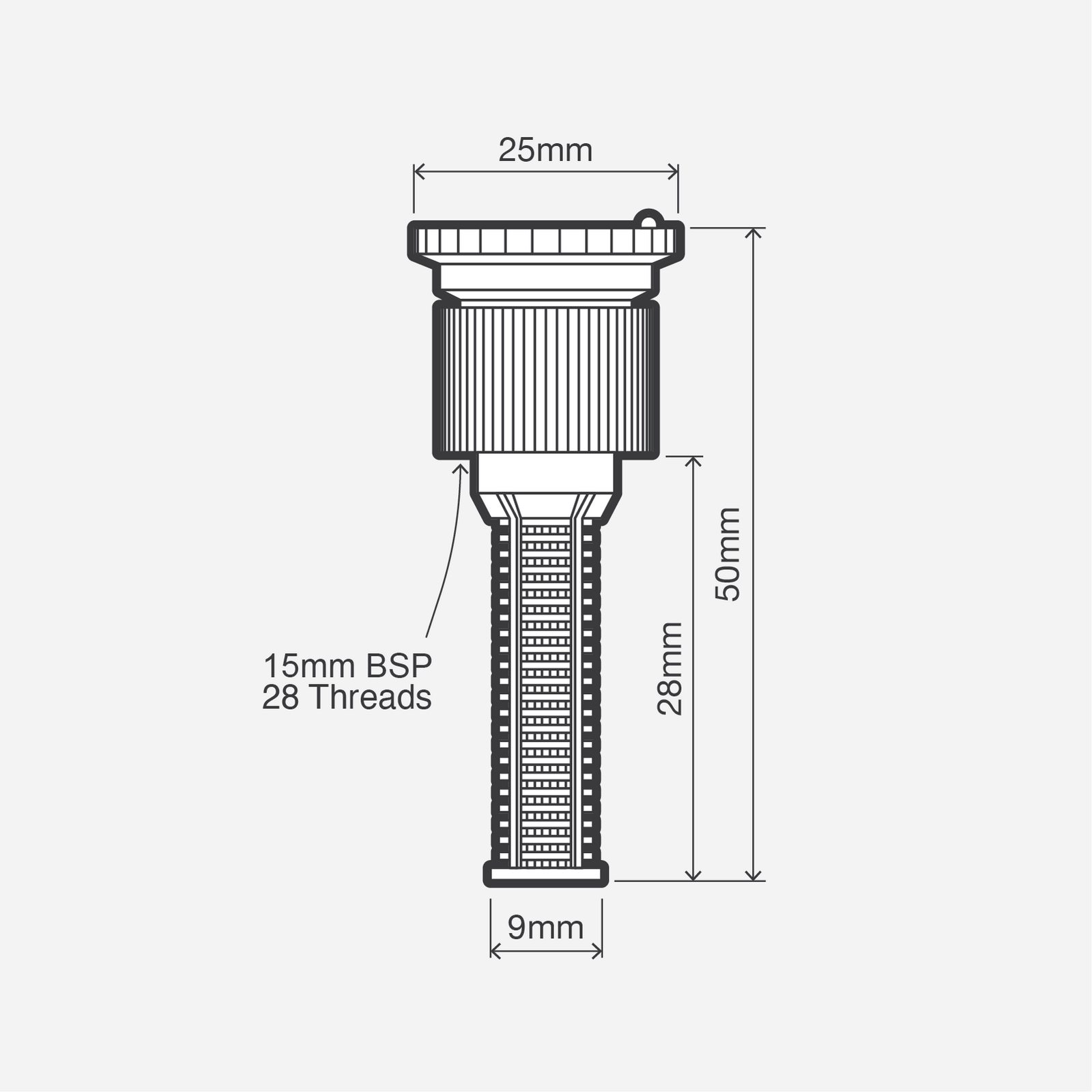 Holman Adjustable Nozzle & Filter 2.4m 0-360 Degree - 2 Pack