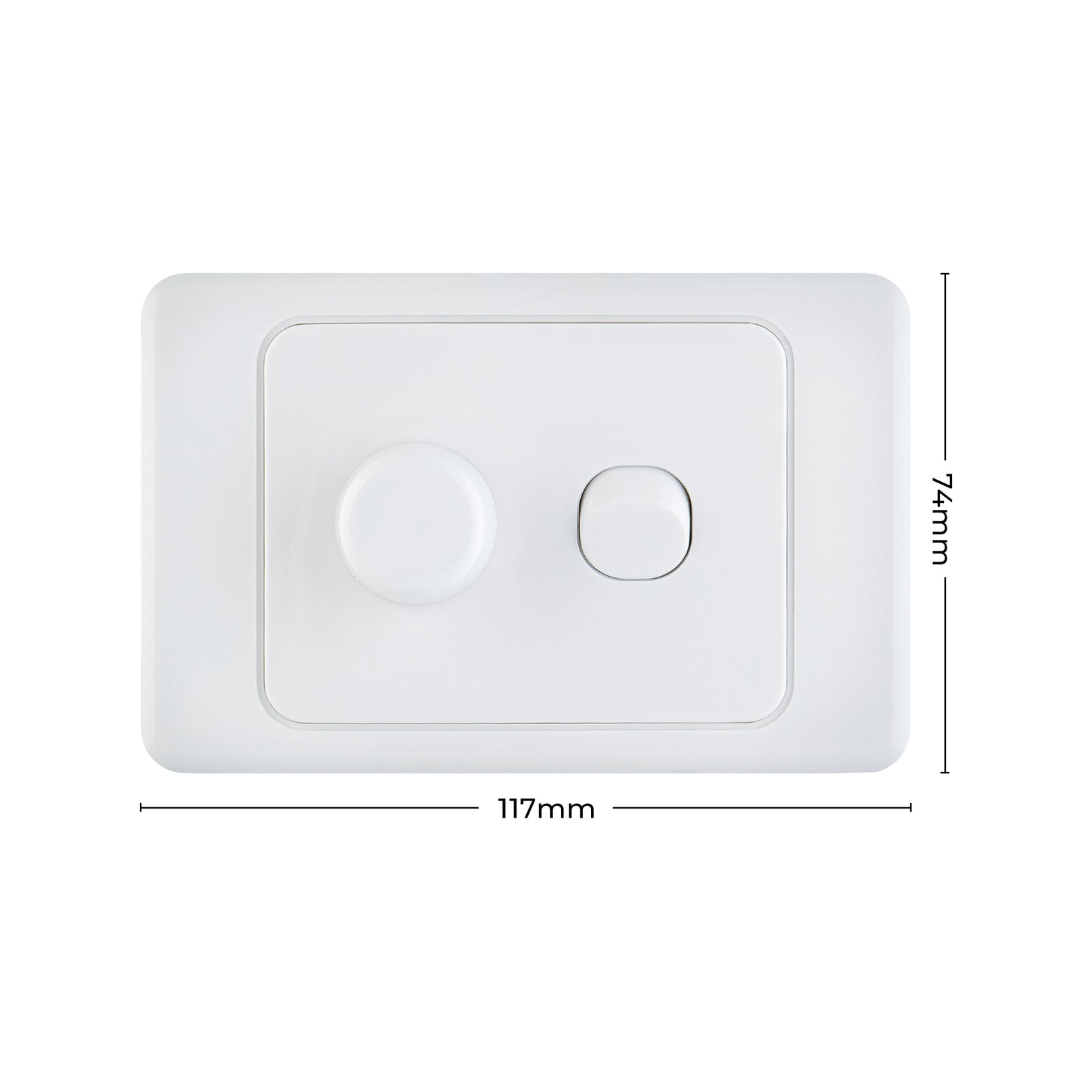 DETA 400VA Leading Edge Light Dimmer White Polycarbonate 250V 6121B