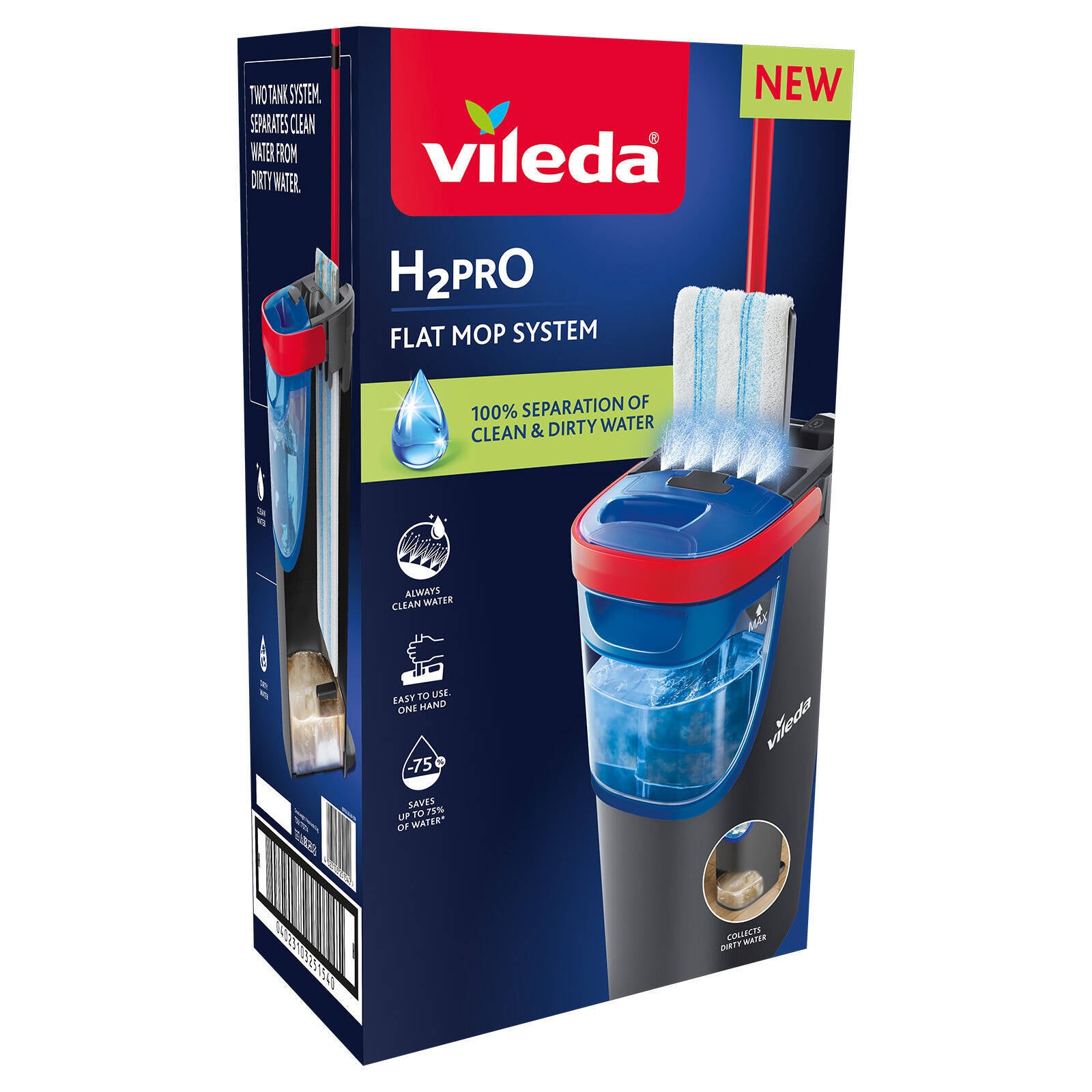 Vileda H2PRO Flat Mop 1.2L