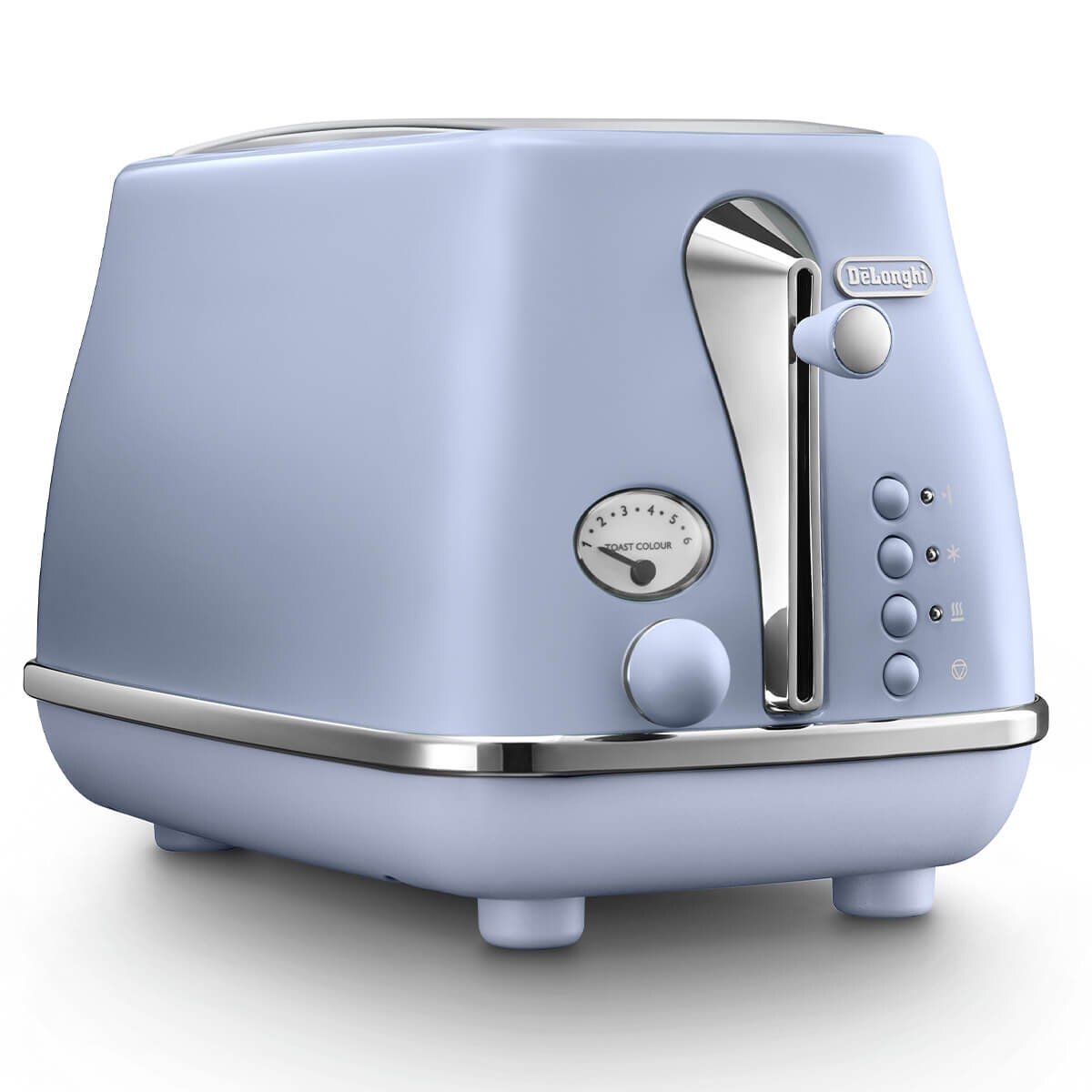 DeLonghi Icona Capitals 2 Slice Toaster - Amsterdam Blue, Electronic Browning Control - CTOC2003LA