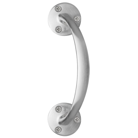 Delf 155 x 11mm Satin Chrome Solid Brass Bow Pull Handle for Doors & Cabinets