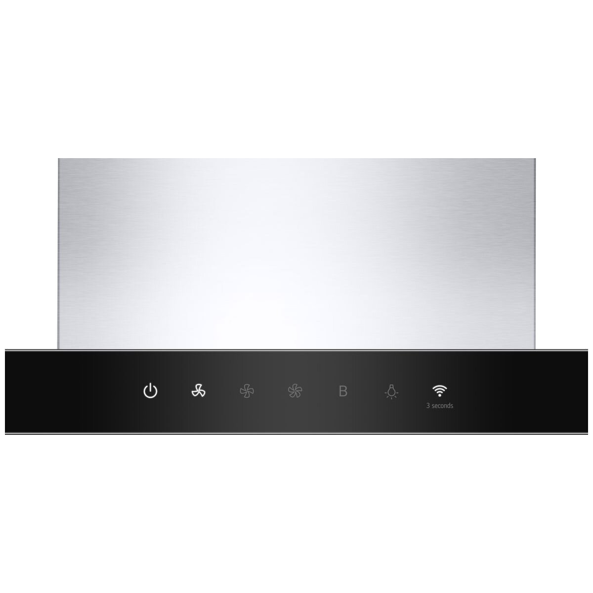 LG 90cm Series 7 canopy range hood - stainless steel, ThinQ app control, 830m³/h, 4 speeds - BWH907T3S