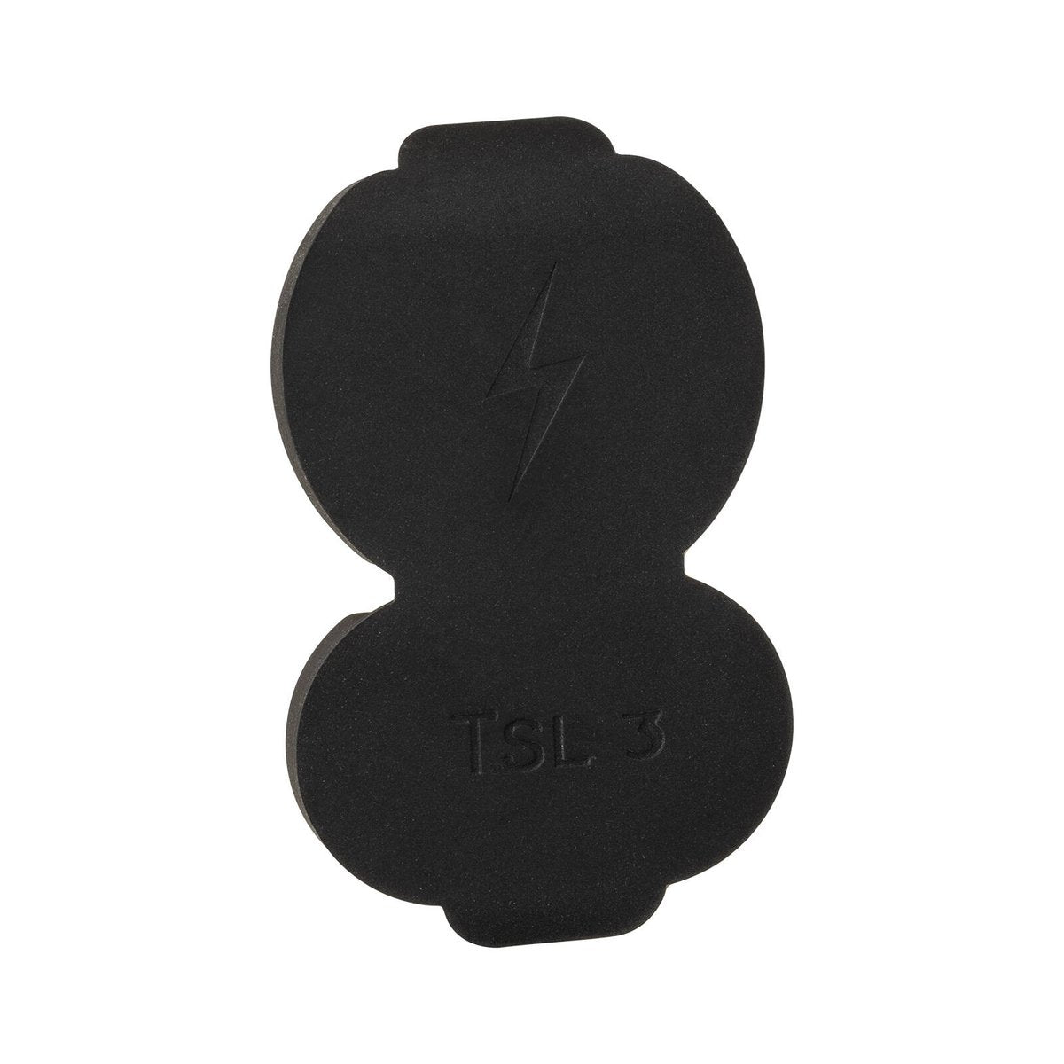 Deta EV Charger Plug Lid - Waterproof Silicone - Black - 10mm x 68mm x 110mm - SuperSaverAU - view 1