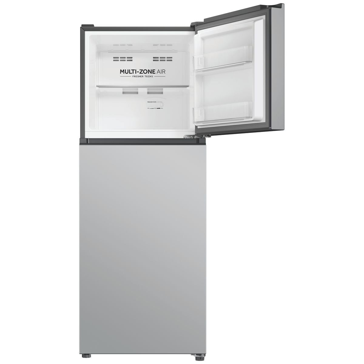 Haier 208L Top Mount Fridge - Satina Silver - Frost Free - Reversible Door - 4.5 Star Rating - HRF210TS