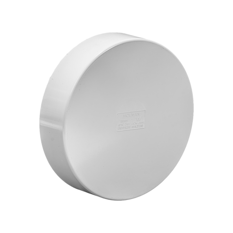 Holman 150mm PVC DWV Push On Cap Grey Underground Rated