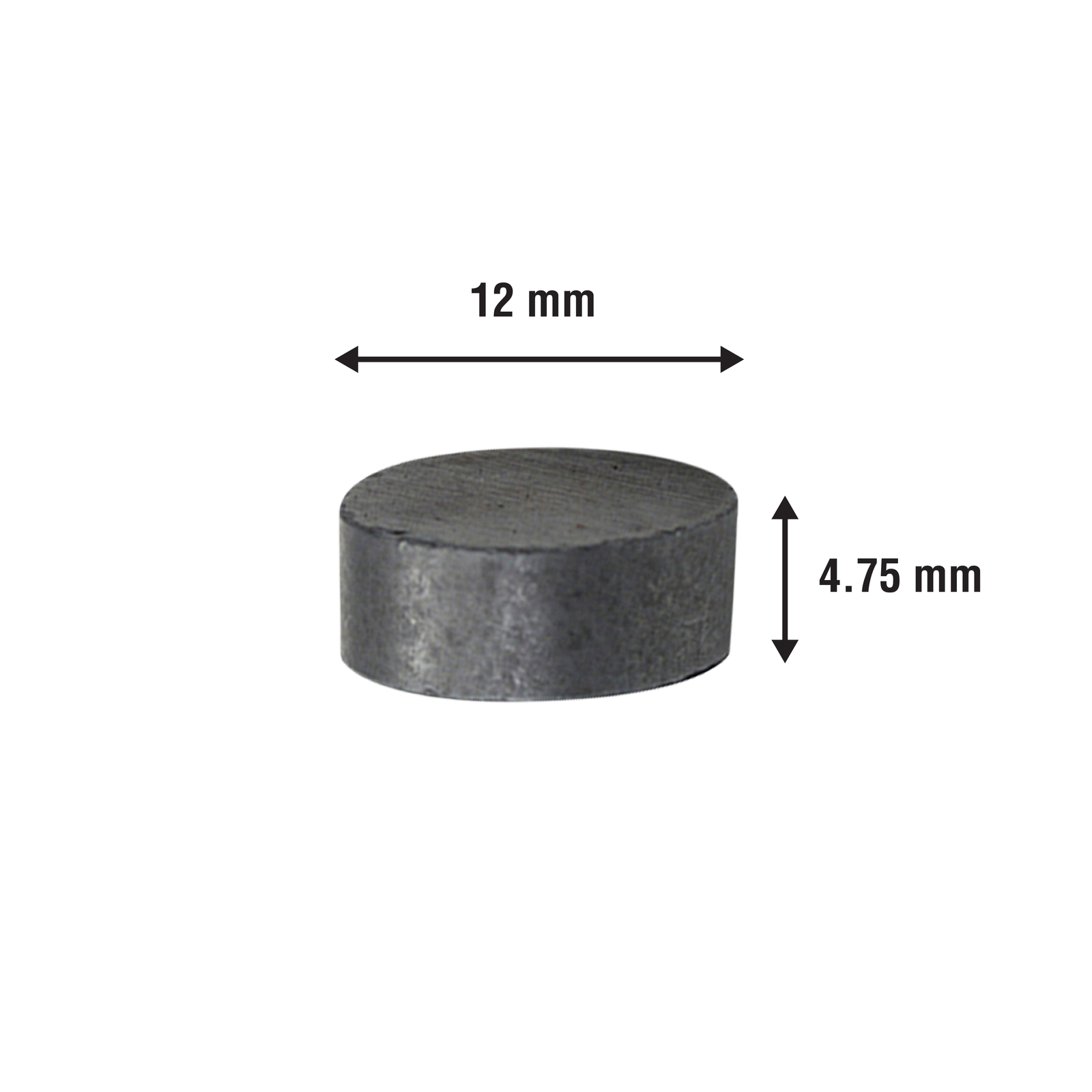 Everhang 12mm Ceramic Disc Magnet 10 Pack Ferrite Round