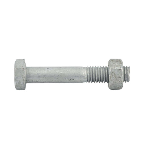 Zenith Hex Head Bolt and Nut 10x60mm Hot Dipped Galvanised Corrosion Resistant - SuperSaverAU - view 1