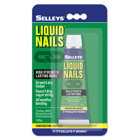 Selleys 100g Liquid Nails Construction Adhesive - Multi-Surface, High Strength