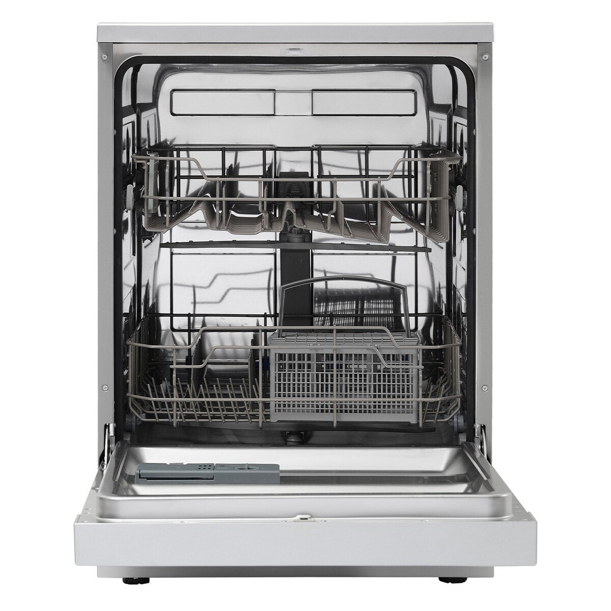 Esatto 60cm Freestanding Dishwasher - 12 Place Settings, Stainless Steel, 4 Programs, LED Controls - EDW6004S