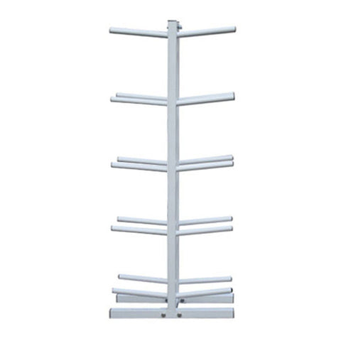 Cortex Medicine Ball Stand - Holds Up to 10 Balls, White Finish, Sleek Space-Saving Design - MEDBALLRACK10