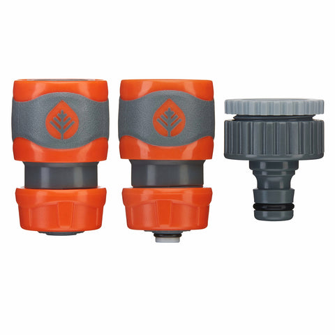 Pope 12mm Comfort Grip Hose Connector Set ABS Plastic Outdoor