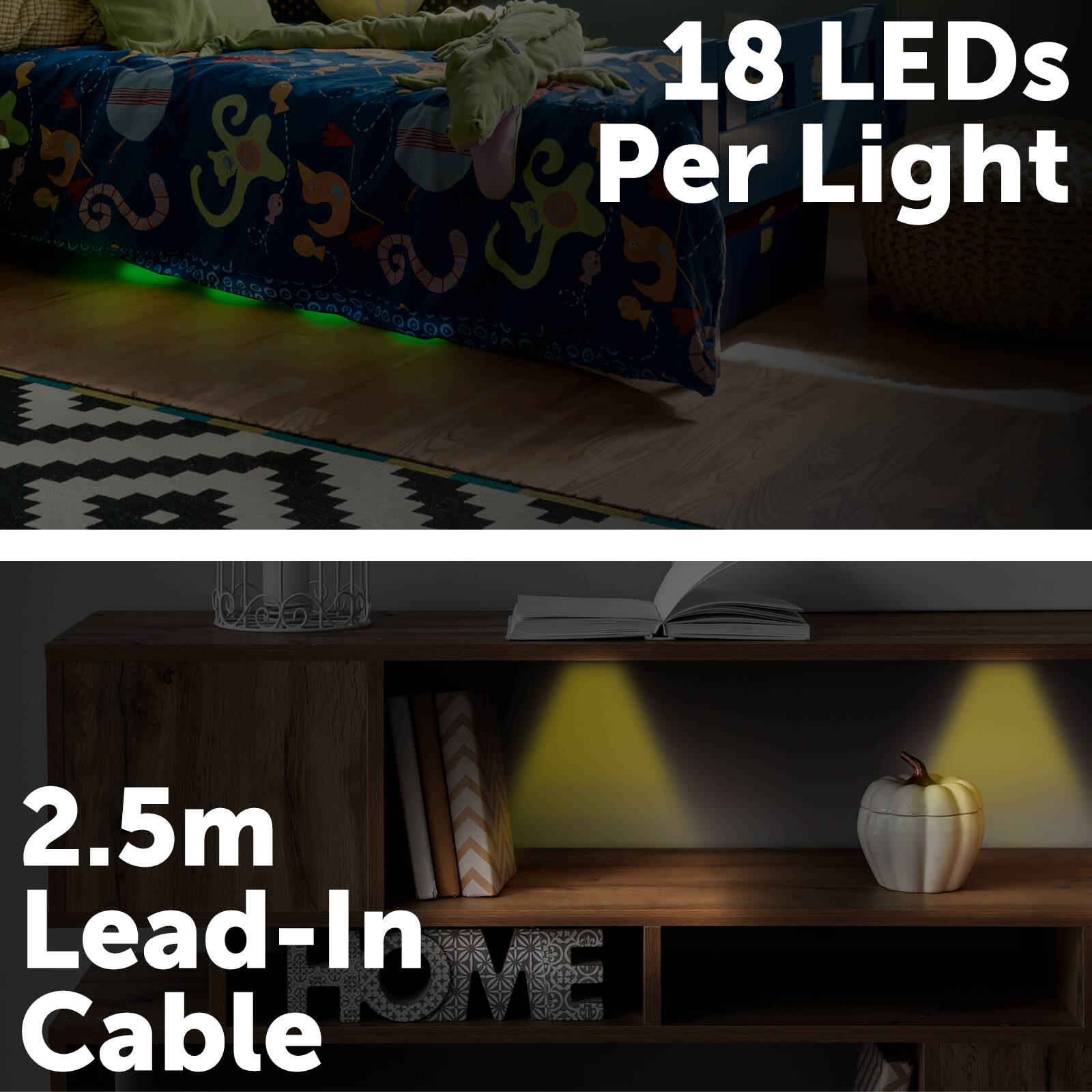 Arlec Grid Connect Smart RGBW Puck Lights, Wired, Indoor, App Controlled - 4 Pack UC508HA
