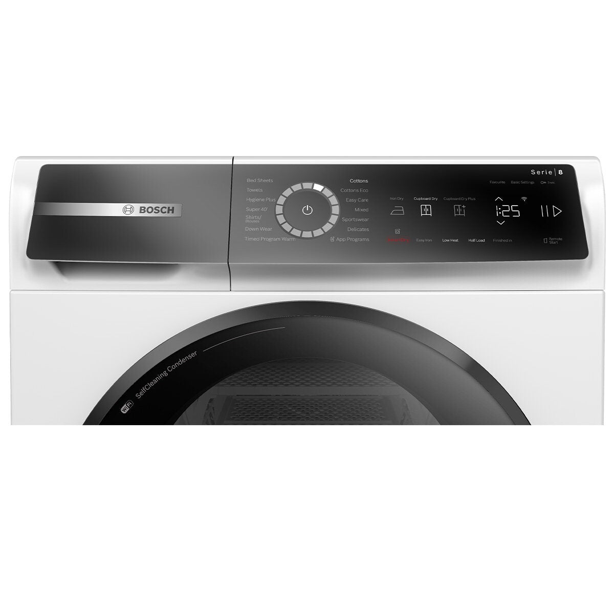 Bosch Series 8 8kg Heat Pump Dryer - 10 Star Energy Rating, ActiveAir, Self-Cleaning Condenser - WQB235B8AU