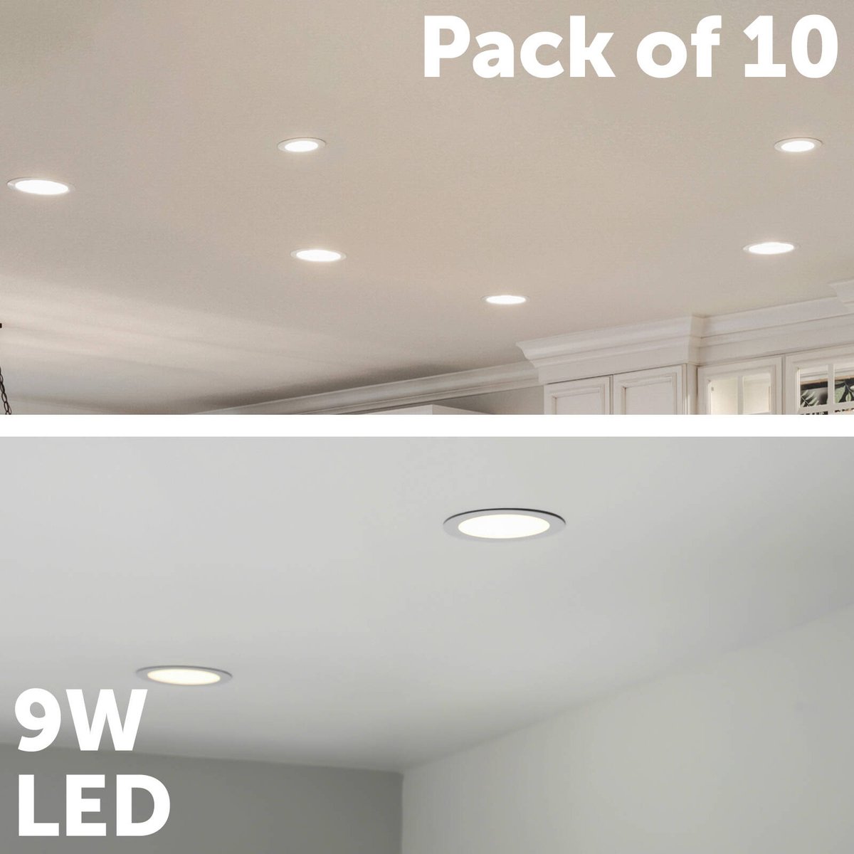 Arlec 9W Tri Colour Dimmable LED Downlight 92mm - 10 Pack - Easy Install - SuperSaverAU - view 4