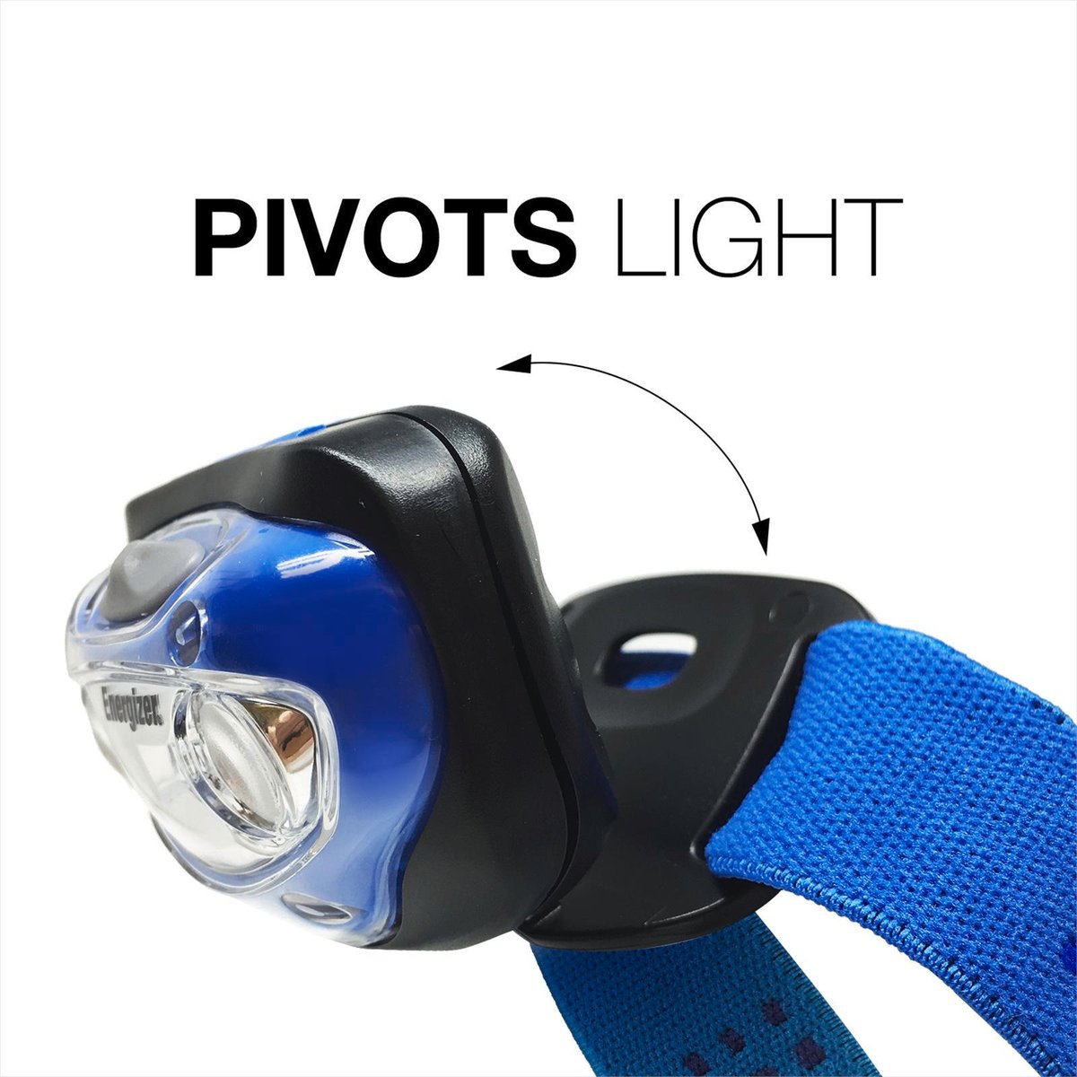 Energizer Vision 200 Lumen LED Headlamp, Adjustable Headstrap, Blue (HDA32)