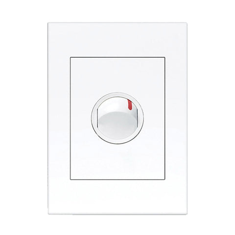 HPM Vivo 1 Gang Double Pole Wall Switch 240V 40A - White - Indoor Use - SuperSaverAU - view 1