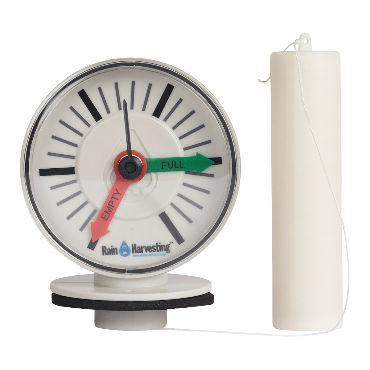 Rain Harvesting Tank Gauge, White PVC Water Level Indicator