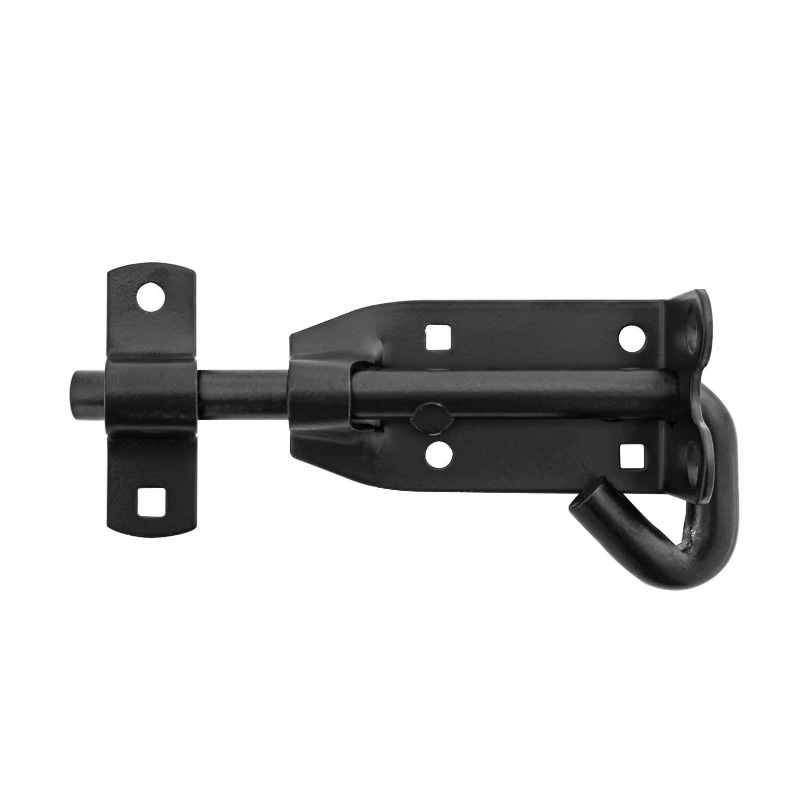 Pinnacle Hardware 150 x 12mm Matte Black Steel Double Eye Padbolt